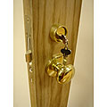 Mortise Gate Right Hand Double Cylinder Lock Set