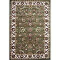 Hand-tufted Traditional Green Rug (7'9 x 9'9)