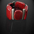Red Stretch Fashion Bracelet