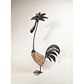 Tall Rooster Stone Garden Accent