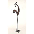 Large Rooster Metal Garden Statue