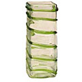 Swirl Green Glass Vase