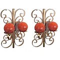 Scrolled Butterfly Wall Sconces (Set of 2)
