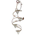 Swirling Leaves Hanging Candle Holder