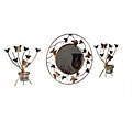 Butterfly Mirror and Sconce Set