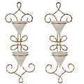 Twisted Gold Wall Sconces (Set of 2)