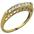 10k Gold 1/4ct TDW 'I Love You' Diamond Ring (I-J, I2-I3)