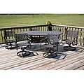 Monarch Bronze 7-piece Swivel Dining Rockers