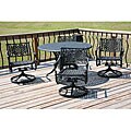 Monarch 5-piece Black Patio Table and Chair Set