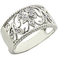 10k White Gold Diamond Ring