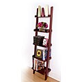 Five-tier Mahogany Ladder Wall Shelf