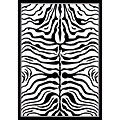 Novelty Zebra Animal Skin Rug (5'3 x 7'2)