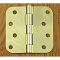 Hager Polished Brass 4-inch w/ 5/8 in. Radius Door Hinge