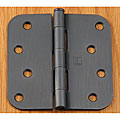 Oil-rubbed Bronze 4-inch w/ 5/8 in. Radius Corner Door Hinge