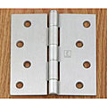 Hager 4-inch Square Satin Nickel Door Hinge