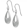 Sterling Silver Cutout Teardrop Earrings