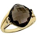10k Yellow Gold Smokey Quartz Ring