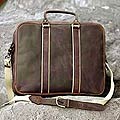 Leather 'Crazy Coffee' Briefcase (Mexico)