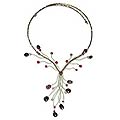 'Lilac Spray' Amethyst and Quartzite Choker (Thailand)