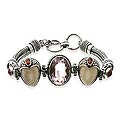 'Mystical Love' Amethyst and Garnet Bracelet (Indonesia)