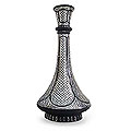 Silvery inlay 'Genie Jar' Birdi Vase (India)