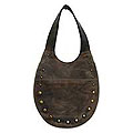 'Weathered in Wild Brown' Leather Shoulder Bag (Mexico)
