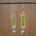 Sterling Silver Peridot and Citrine 'Summer Sun' Earrings (India)