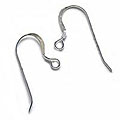 Sterling Silver French Wire Earring Hooks (Set of 50)