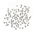 Sterling Silver 2x2 mm Crimp Beads (Set of 100)