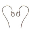 Sterling Silver Graceful Earring Hooks (Pack of 10)