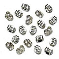 Sterling Silver Medium Butterfly Earring Backs (Set of 20)