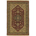Hand-knotted Sangli Collection Wool Rug (9' x 12')