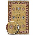 Hand-woven Aztec Collection Wool Rug (8' x 11')