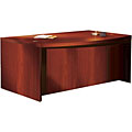 Mayline Aberdeen 66-inch Cherry Bow Front Desk
