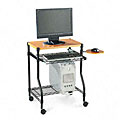 Alera Cherry Mobile Computer Workstation