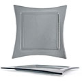 Fusion 'Star' Charcoal Glass Plates (Case of 6)