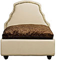 Studded Plush Dog Bed