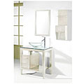 DeNovo White Oak Finish Bathroom Vanity Set