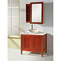 DeNovo Cherry Finish Bathroom Vanity Set