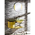 DeNovo Modern Bathroom Tempered Glass Vanity Set