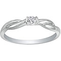 10k White Gold Diamond Promise Ring
