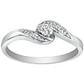 10k White Gold Diamond Promise Ring