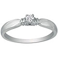 10k White Gold Diamond Promise Ring