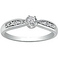 10k White Gold Diamond Accent Promise Ring