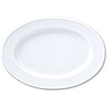 Delta Porcelain Oval Plate (Case of 6)