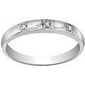 10k White Gold Diamond Promise Ring