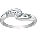 10k White Gold Diamond Promise Ring