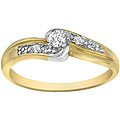 10k Yellow Gold Diamond Promise Ring