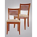 Rachel Wheat Venetian Cherry Side Chair (Set of 2)