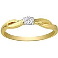 10k Yellow Gold Diamond Promise Ring